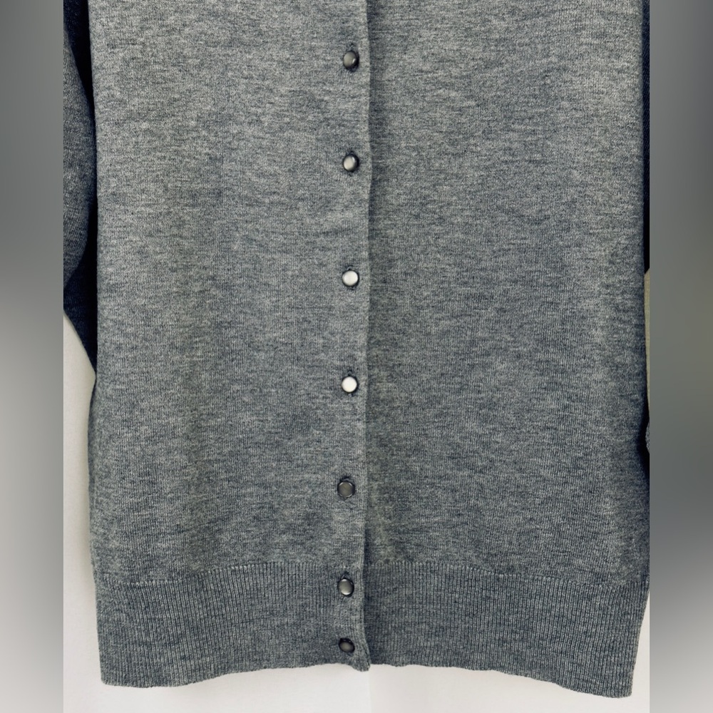 Cyrus Heather Gray 3/4 Sleeve Button Up Cardigan Sweater XL Excellent Condition - Picture 4 of 8